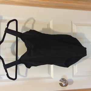 Capezio princess black tank leotard.